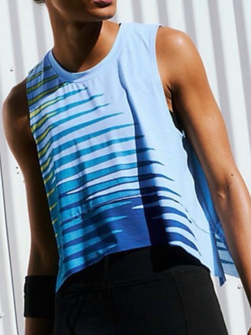 FP Movement Tempo Printed Tank- Electric Blue